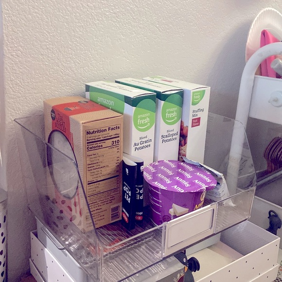 mDesign Wide Plastic Kitchen Food Storage Organizer Bin Basket with Open Front - Picture 10 of 10